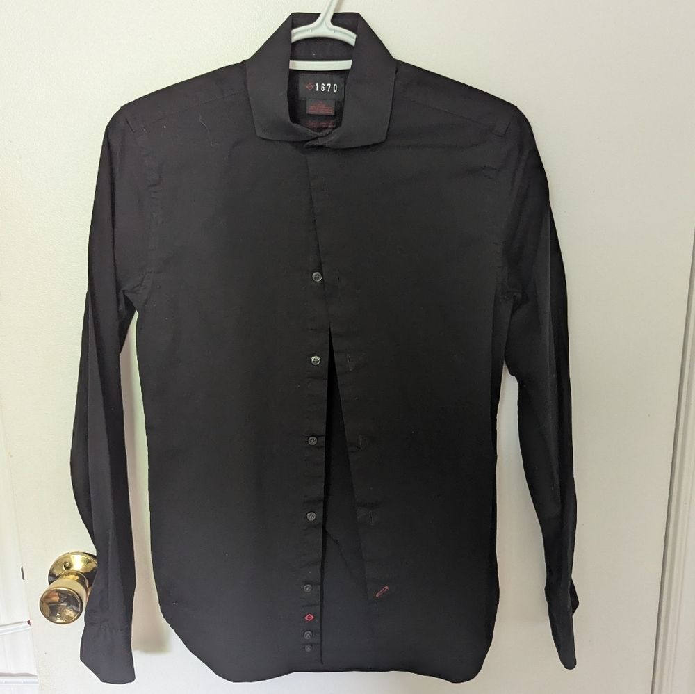 Small Black Men's Dress Shirt 1670